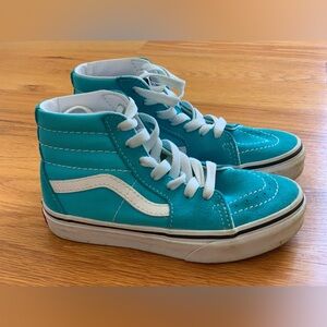 Vans scuba blue/true white high tops